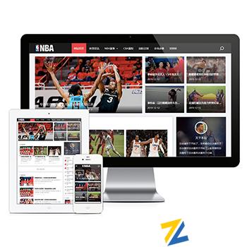 响应式NBA体育赛事资讯thinkphp网站模板