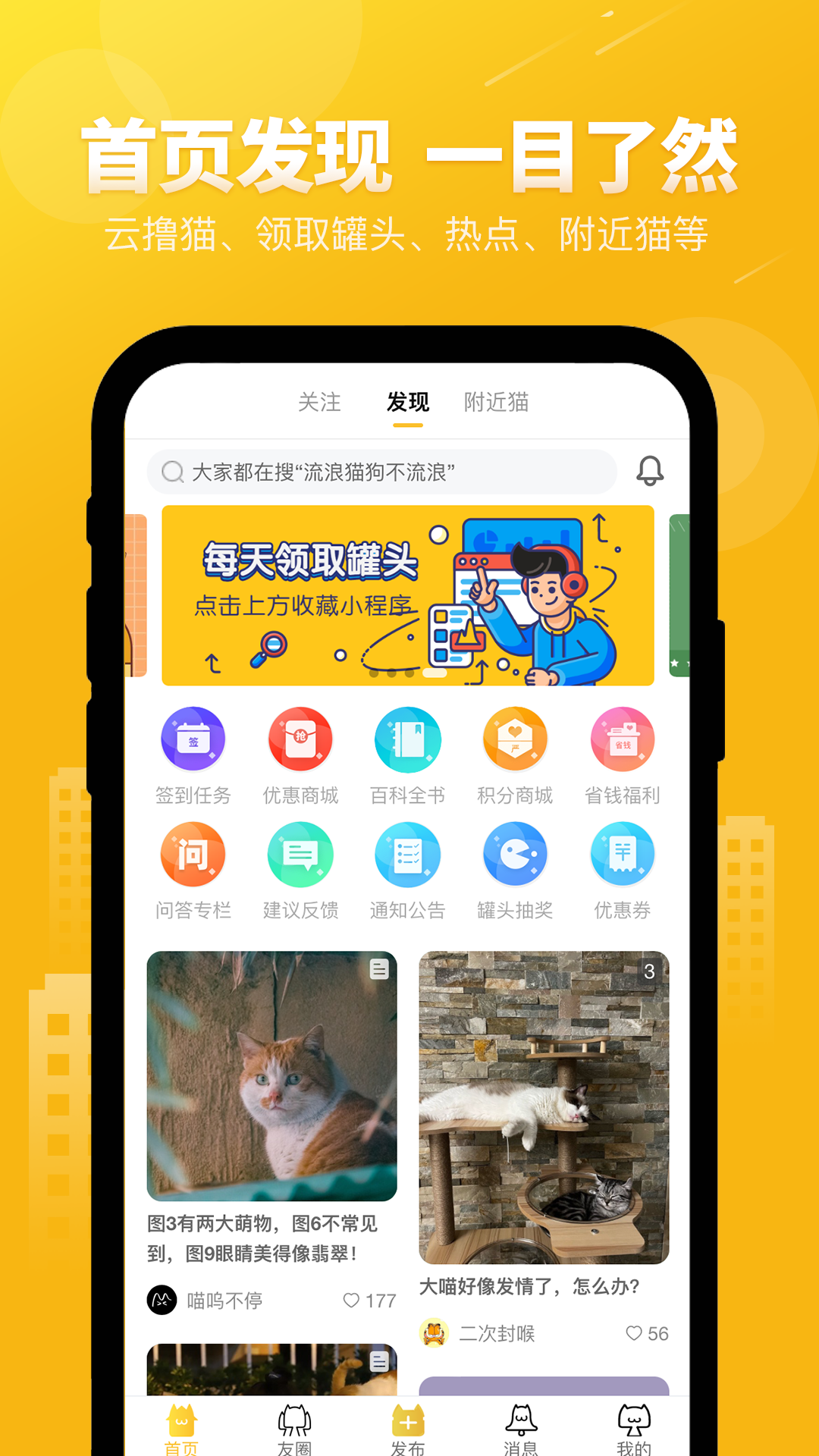 宠物猫APP社交平台小程序社区源码支持微信小程序安卓苹果APP