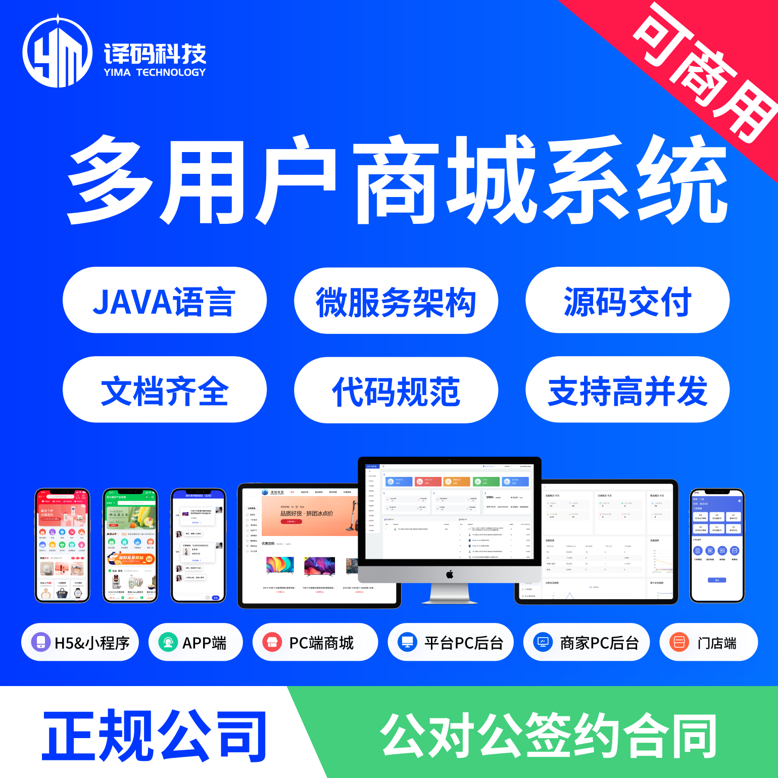 译码B2B2C商城JAVA语言开发源码交付