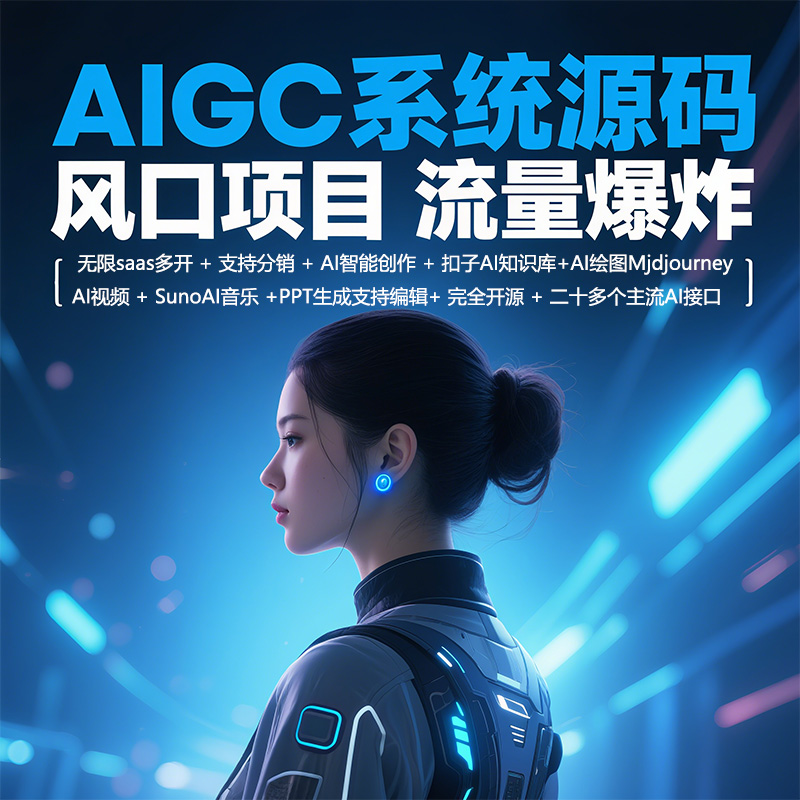 爱知趣AI创作系统开源源码官方正版|支持AI问答/MJ绘图/PPT生成/AI视频/SUNO音乐开源版本支持二次开发（系统免费升级）——可无限多开SAAS